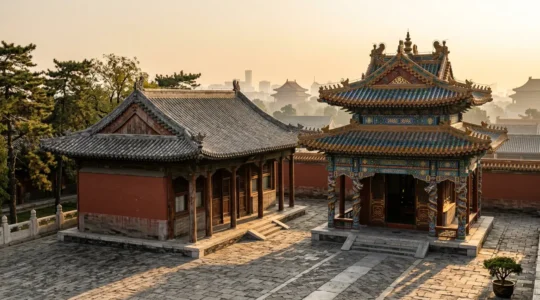 Vue comparative de l'architecture Ming et Qing dans la Cité Interdite de Pékin