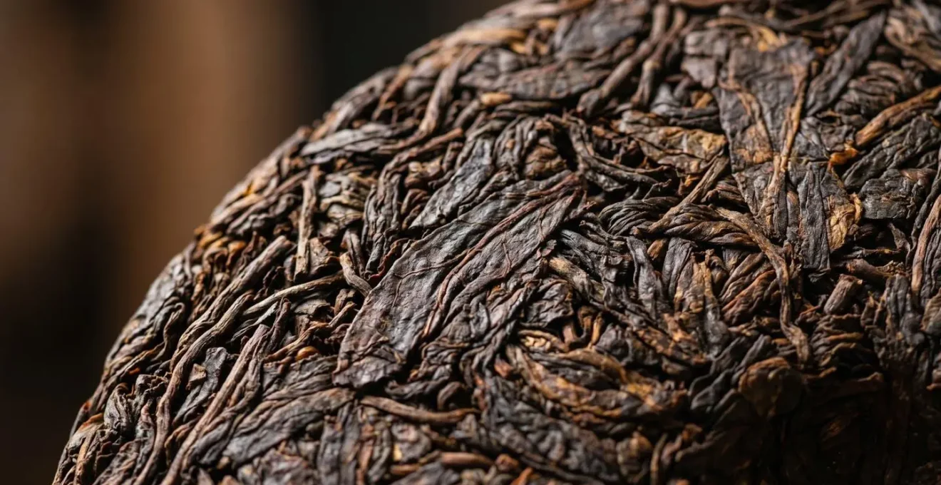 Galette de thé Pu'er millésimé vieillie sur plusieurs décennies